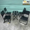 ban ghe cafe xep gon mat luoi sat cnc