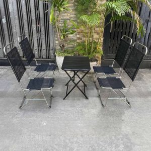 ghế cafe inox lưng cao 01