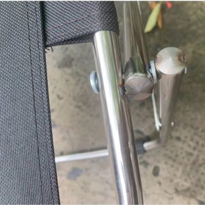 khung sườn ghế cafe inox lưng cao