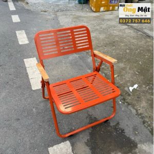 Ghế xếp gấp cafe sắt CNC sơn tĩnh điện