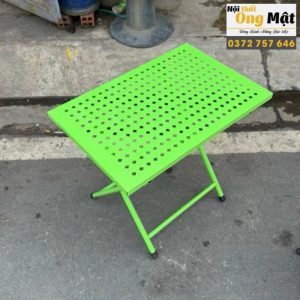 Bàn Cafe Gấp Gọn Sơn Tĩnh Điện màu xanh đọt chuối