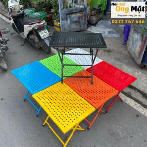 Bàn Cafe Gấp Gọn Sơn Tĩnh Điện nhiều màu sắc