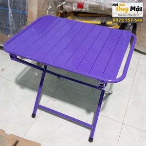 Bàn Nan Lá Sắt Xếp Gọn màu tím