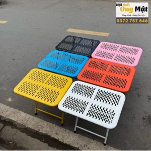 bàn xếp chữ nhật CNC cạnh tròn sơn tĩnh điện nhiều màu sắc