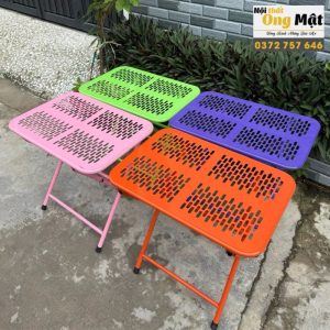 bàn xếp chữ nhật CNC cạnh tròn sơn tĩnh điện 4 màu
