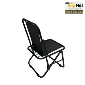 mặt sau của ghế cafe xếp lưới lò xo lưng thấp