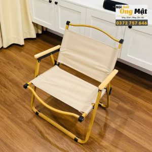 Ghế camping cafe gấp gọn màu be thanh lịch