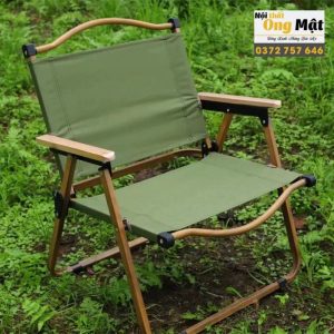 Ghế camping cafe gấp gọn màu xanh rêu