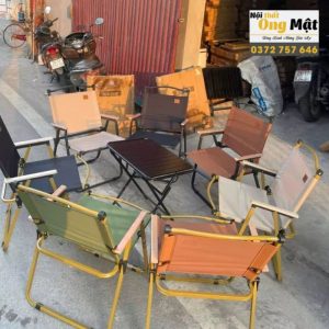 Ghế camping cafe gấp gọn có nhiều màu sắc