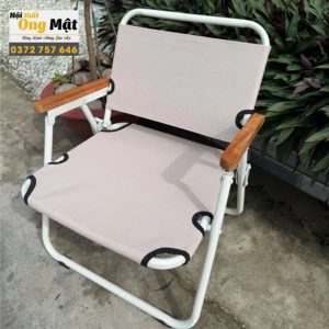 Ghế Camping Khung Tròn Màu be