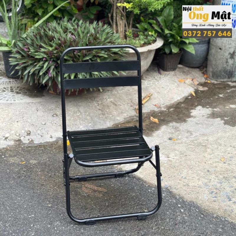Ghế xếp lá sắt ngoài trời chống gỉ