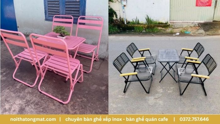 ghế cafe gấp gọn bền đẹp giá rẻ 01
