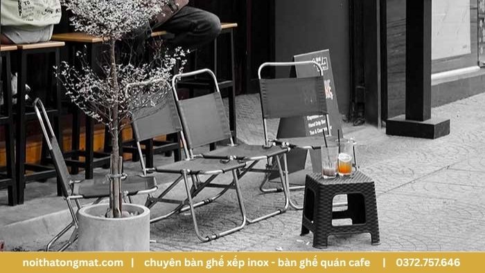 ghế cafe gấp gọn bền đẹp giá rẻ