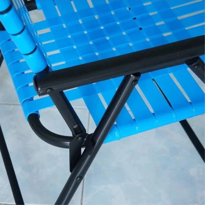 Ghế Xếp Cafe Dây Nhựa khung sắt bền chắc
